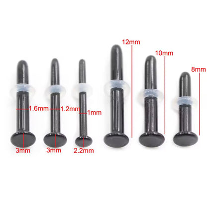 Glass Straight Bar Retainer | 18g-14g