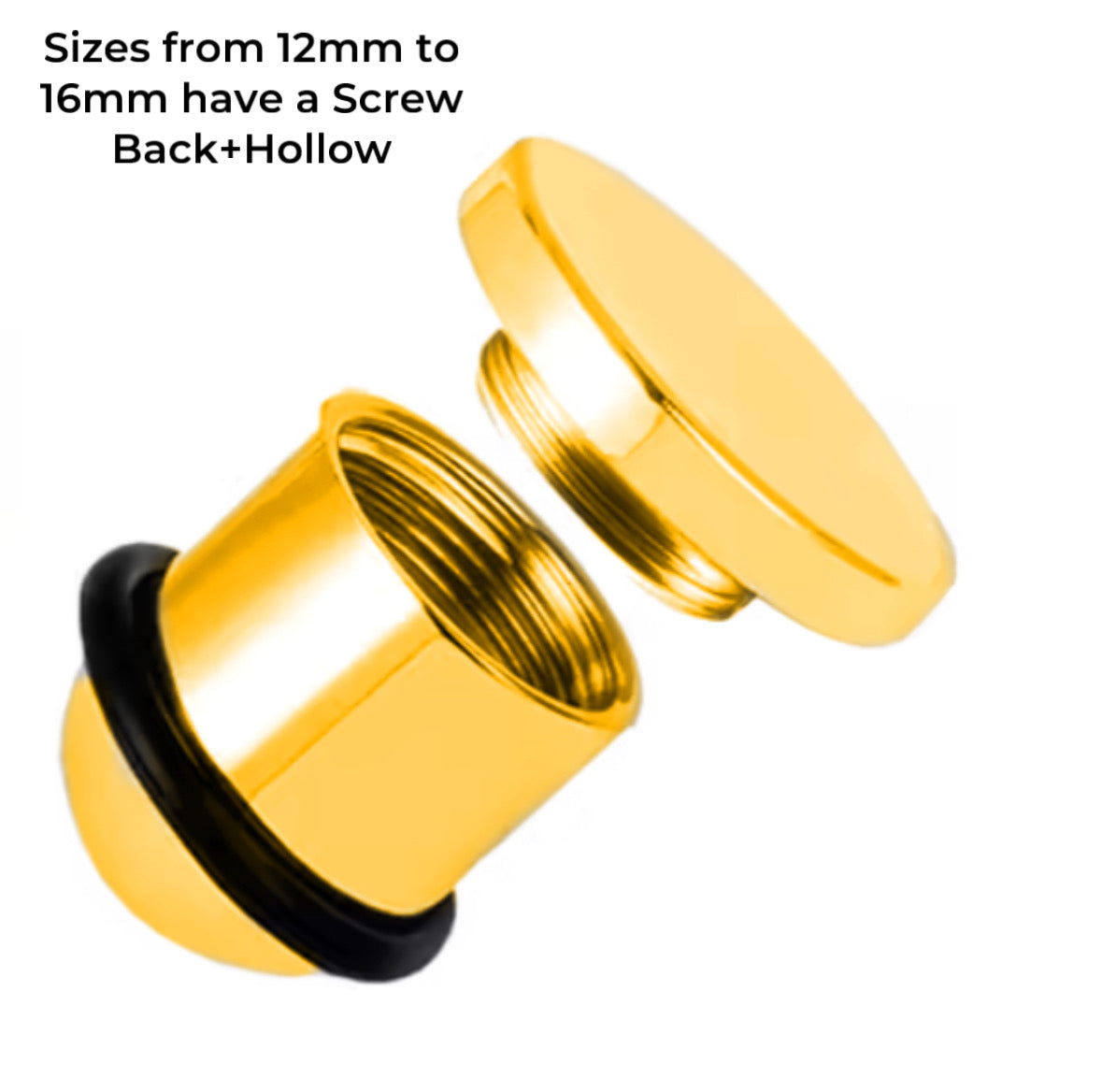 Single Flare Steel Plugs | Dead Stretching Set | 0.5mm Increments