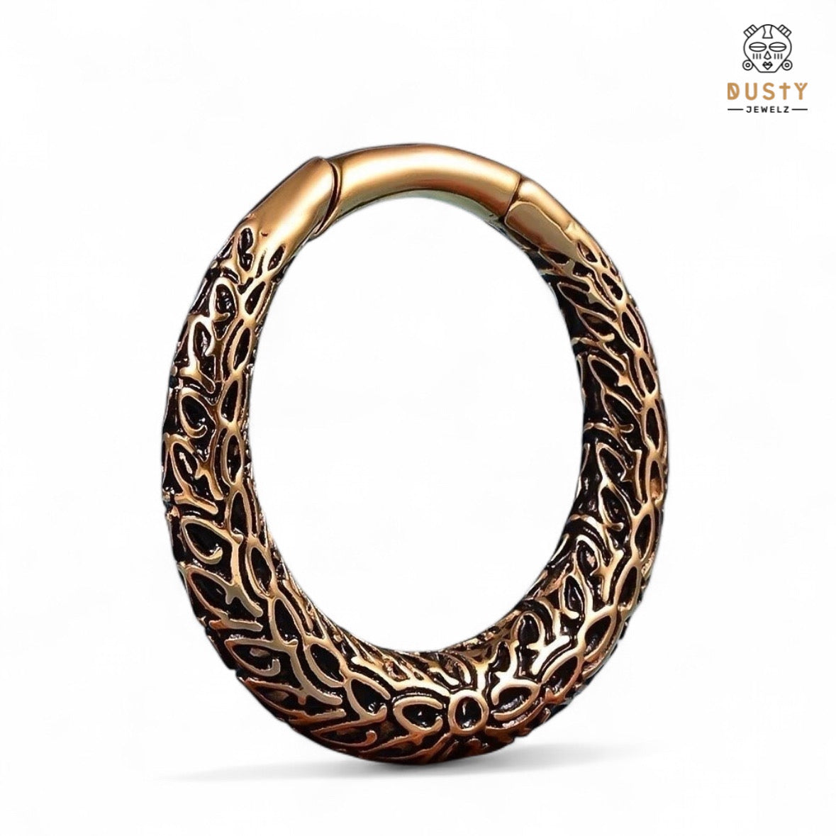 Carved Hoops Ear Weights | Vintage Hoop Hangers