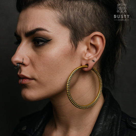 Vintage Hoop Ear Weights | 2 Sizes