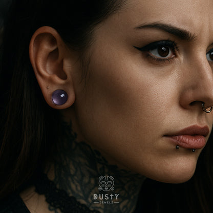 Glass Dead Stretching Plugs | Single Flare | Rubber O - Ring | 0.5mm Increments