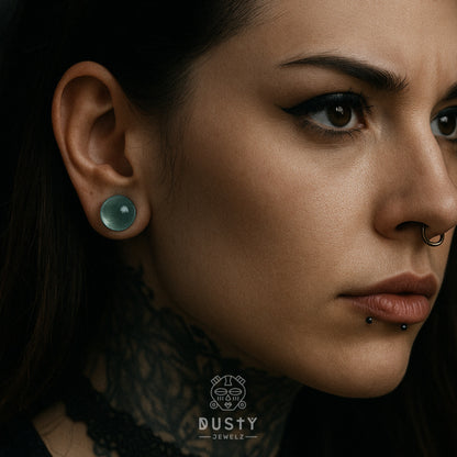 Glass Dead Stretching Plugs | Single Flare | Rubber O - Ring | 0.5mm Increments