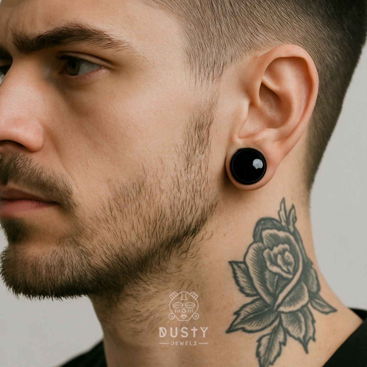 Glass Dead Stretching Plugs | Single Flare | Rubber O - Ring | 0.5mm Increments