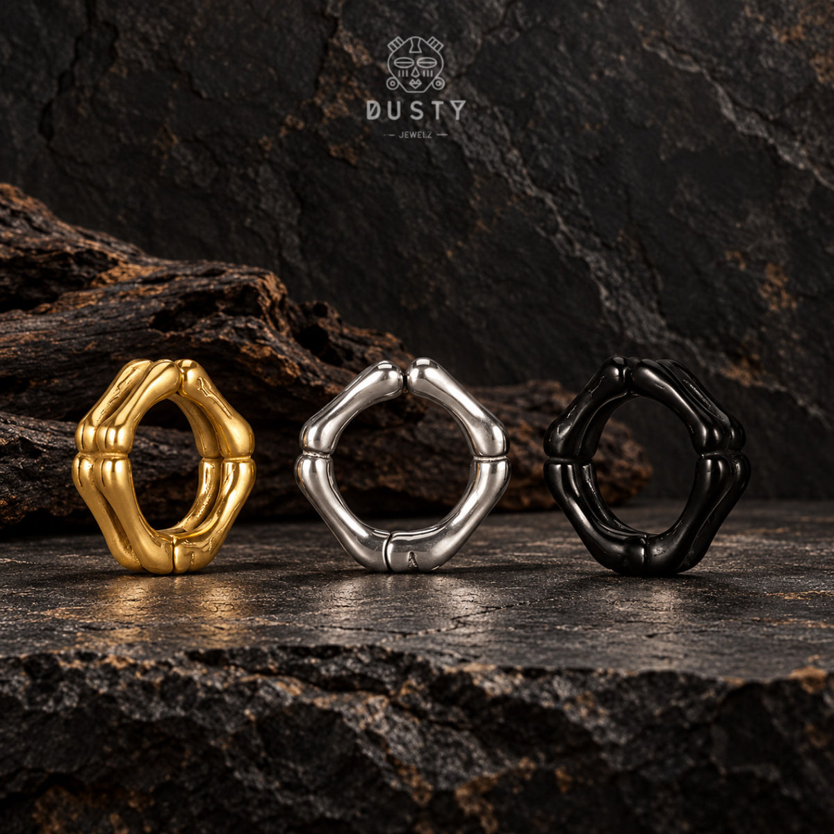Bone Shaped Ear Weights | Stainless Steel