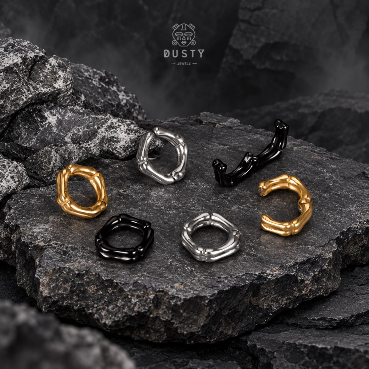 Bone Shaped Ear Weights | Stainless Steel