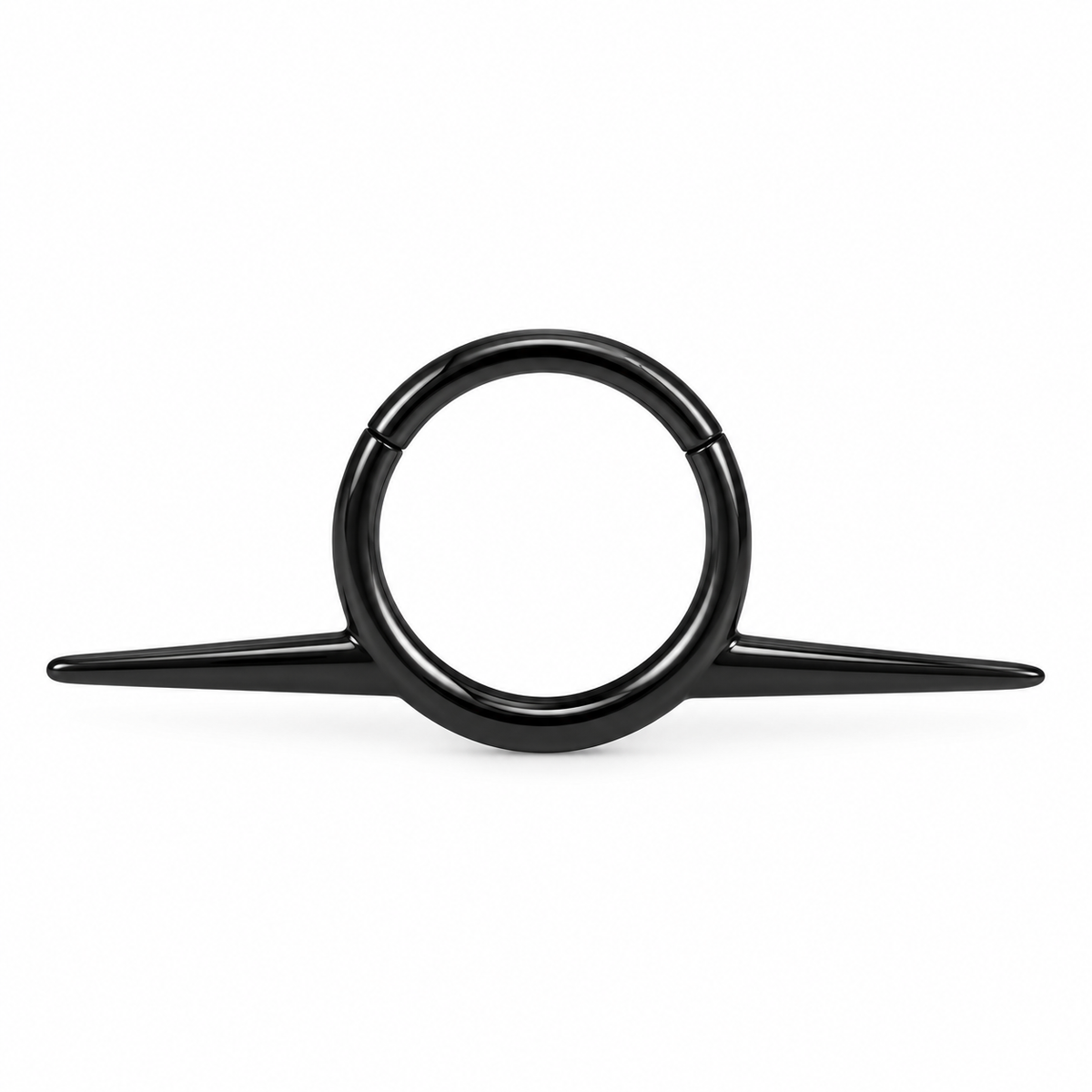 Tusk Spike Hinged Septum Ring Clicker | Titanium 16g