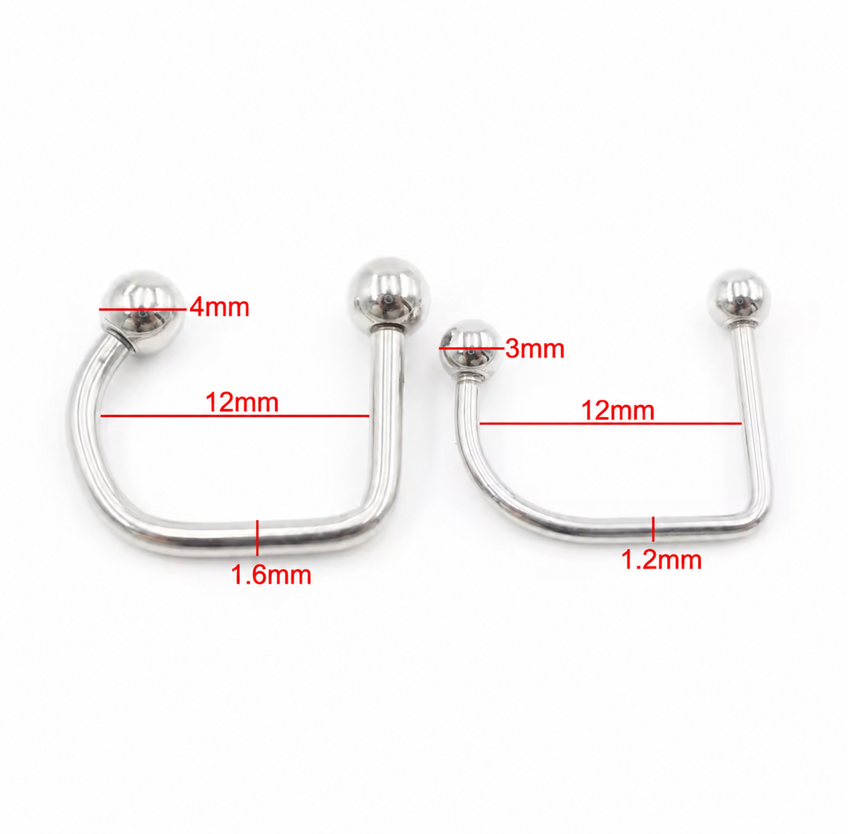 Lippy Loop Lip Ring | U-Shaped Lip Hugger | 16G & 14G