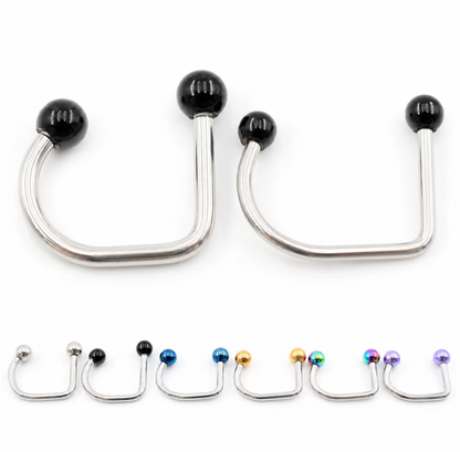 Lippy Loop Lip Ring | U-Shaped Lip Hugger | 16G & 14G