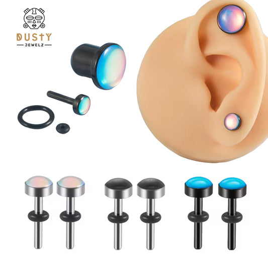 Hologram Steel Plugs | Single Flare