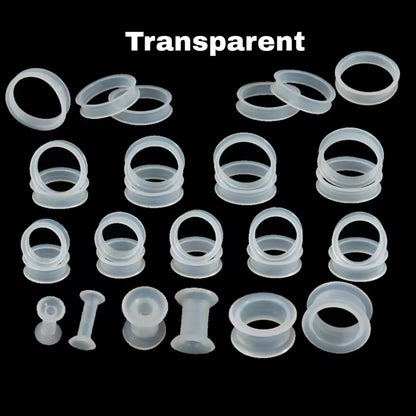 Extra Big Silicone Tunnels | Flexible Plugs | 3mm-76mm