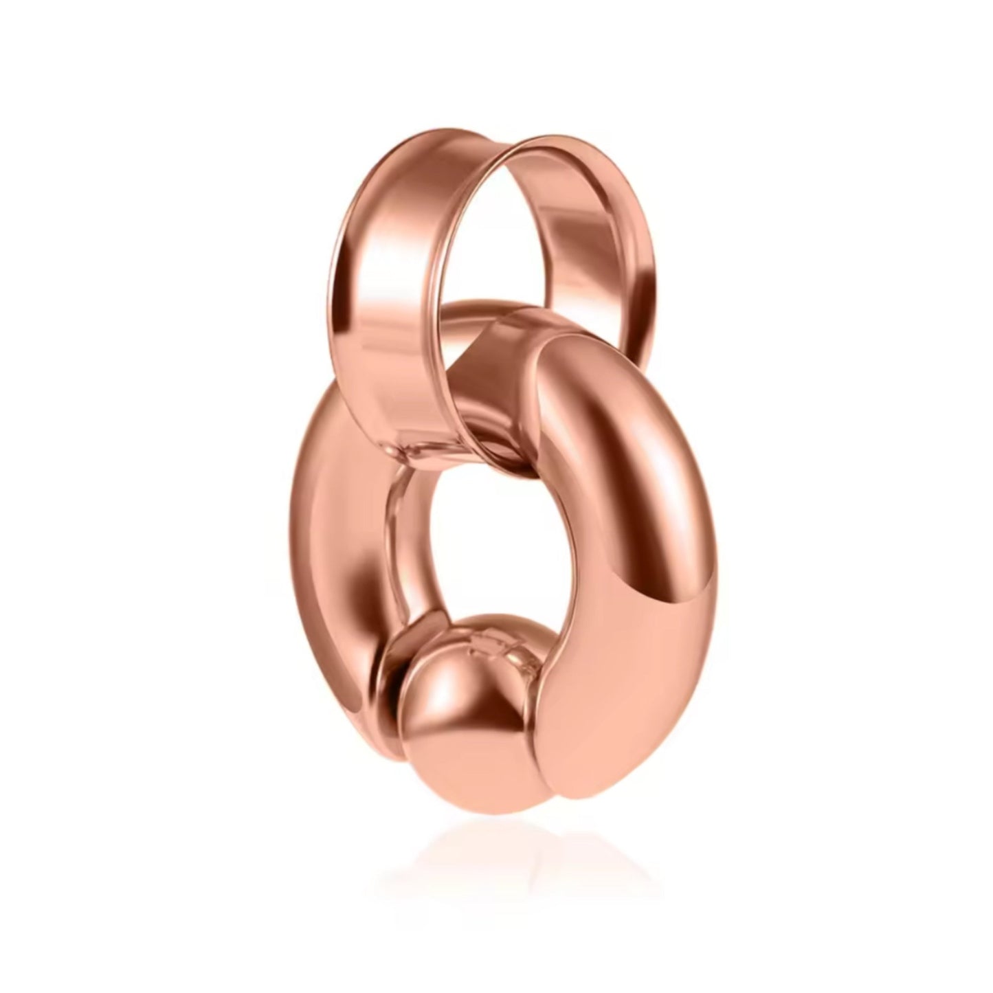 BCR Ring And Ear Tunnel | Stainless Steel - DustyJewelz