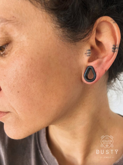 Silicone Teardrop Eyelets| Double Flare Tunnels | 6mm-24mm