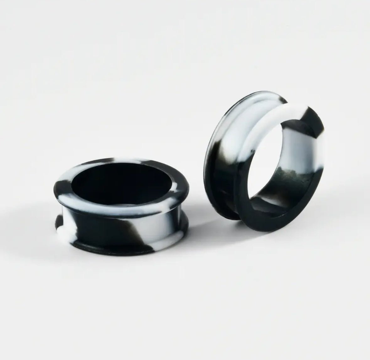 Extra Big Marble Silicone Tunnels | Flexible Plugs | 8mm-38mm