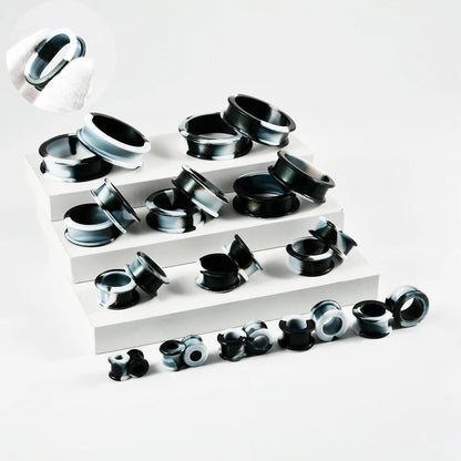 Extra Big Marble Silicone Tunnels | Flexible Plugs | 8mm-38mm