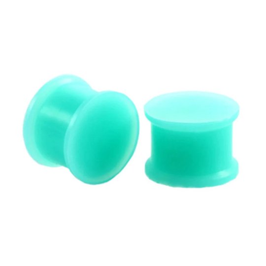 Silicone Ear Plugs | Double Flare | Flexible Expanders | 14mm - 25mm - DustyJewelz