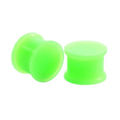 Silicone Ear Plugs | Double Flare | Flexible Expanders | 14mm - 25mm - DustyJewelz