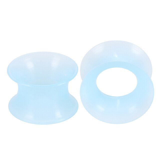 Silicone Earskins | Flexible Ear Tunnels | Double Flare | 14mm - 25mm - DustyJewelz