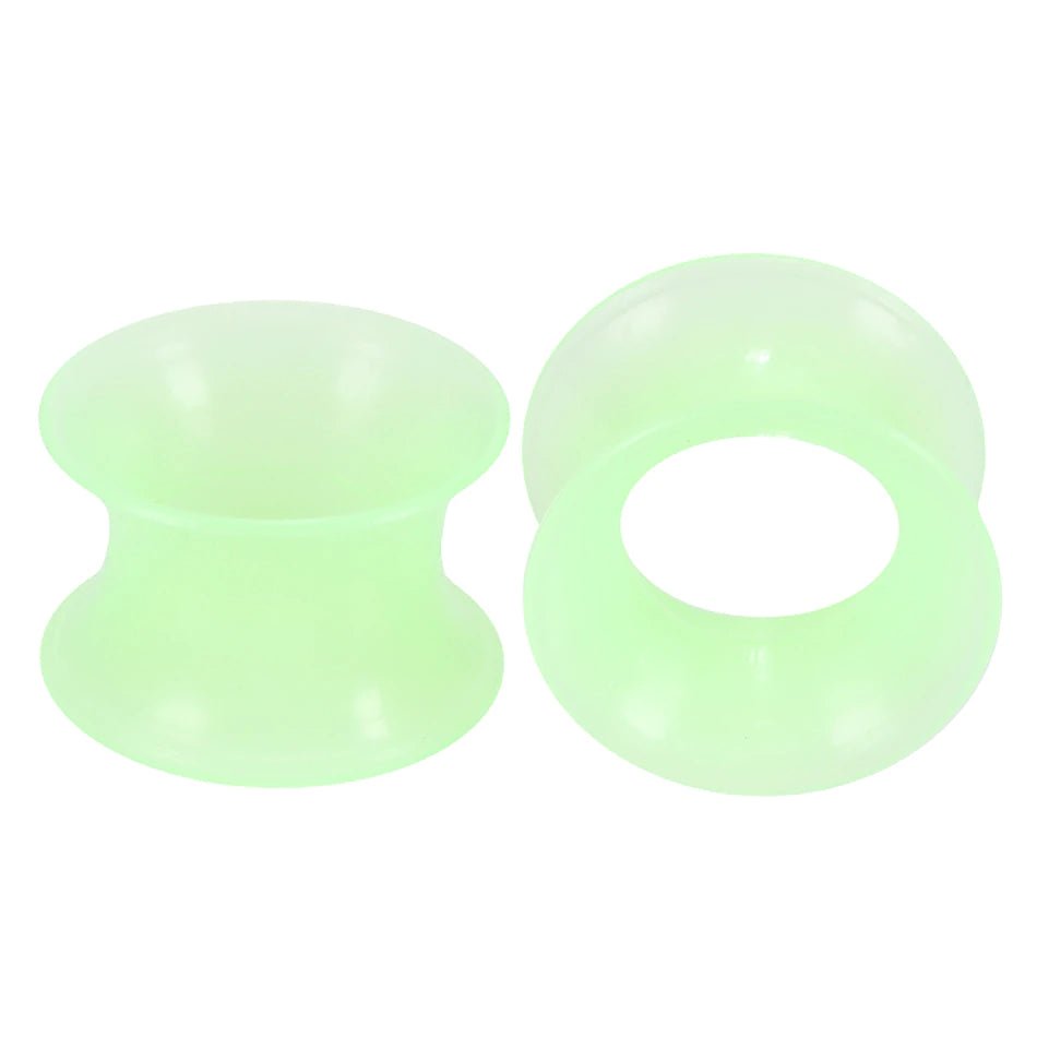 Silicone Earskins | Flexible Ear Tunnels | Double Flare | 14mm - 25mm - DustyJewelz