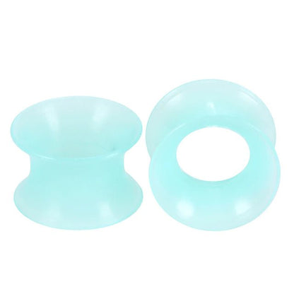 Silicone Earskins | Flexible Ear Tunnels | Double Flare | 14mm - 25mm - DustyJewelz