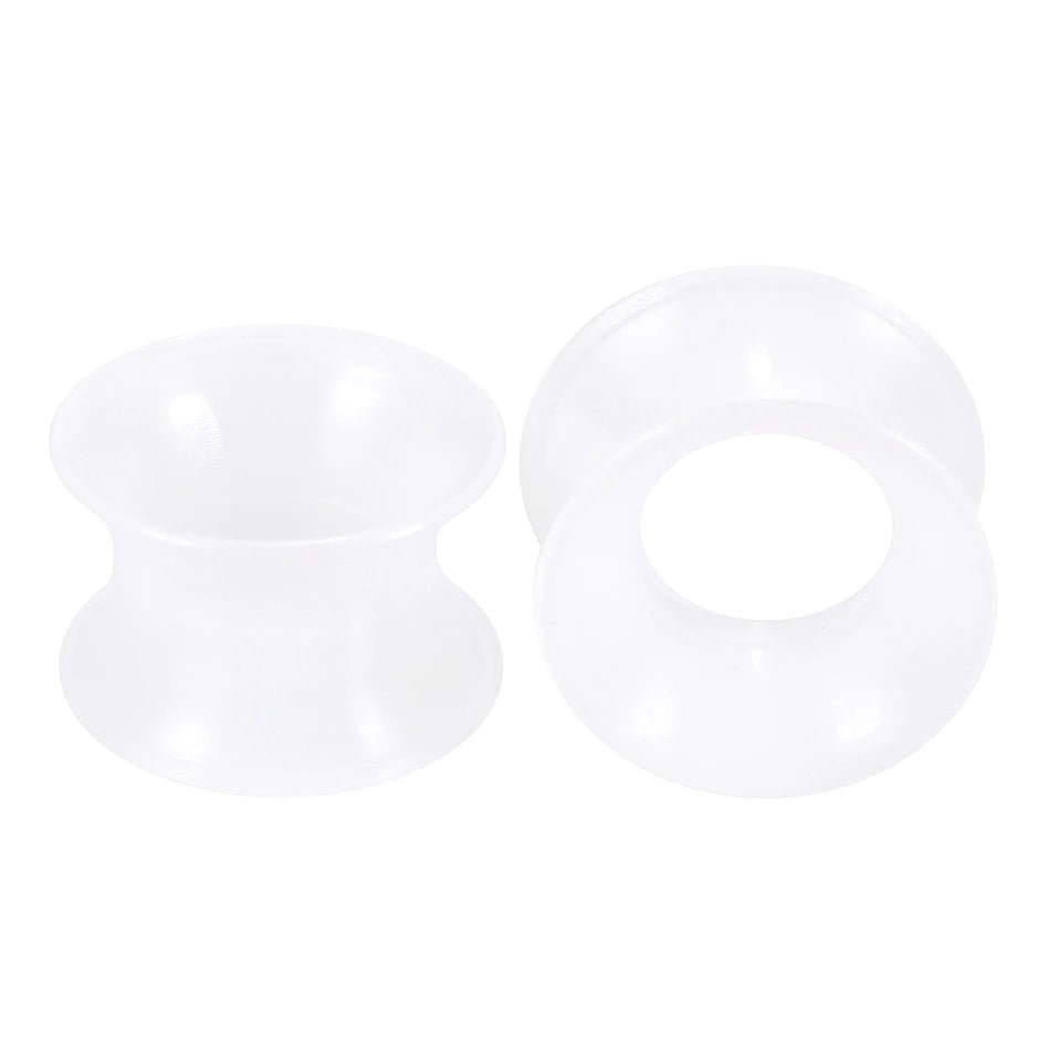 Silicone Earskins | Flexible Ear Tunnels | Double Flare | 14mm - 25mm - DustyJewelz