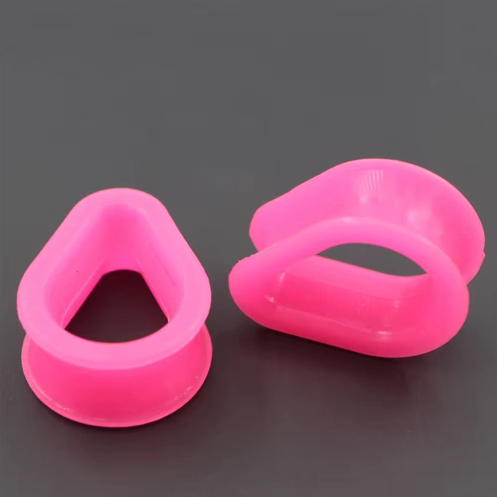 Silicone Teardrop Eyelets| Double Flare Tunnels | 6mm - 24mm - DustyJewelz