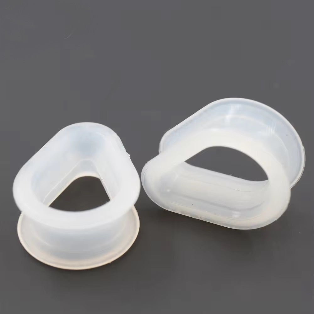 Silicone Teardrop Eyelets| Double Flare Tunnels | 6mm - 24mm - DustyJewelz