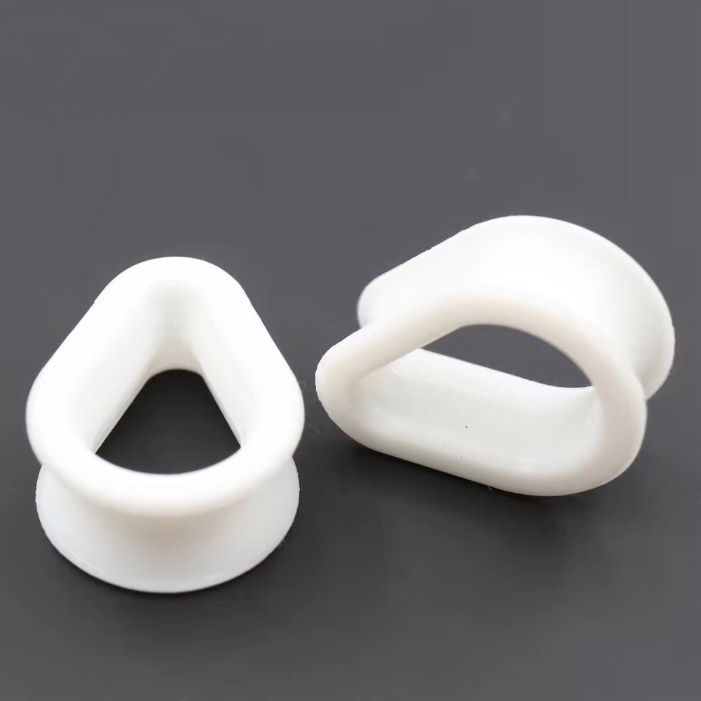 Silicone Teardrop Eyelets| Double Flare Tunnels | 6mm - 24mm - DustyJewelz