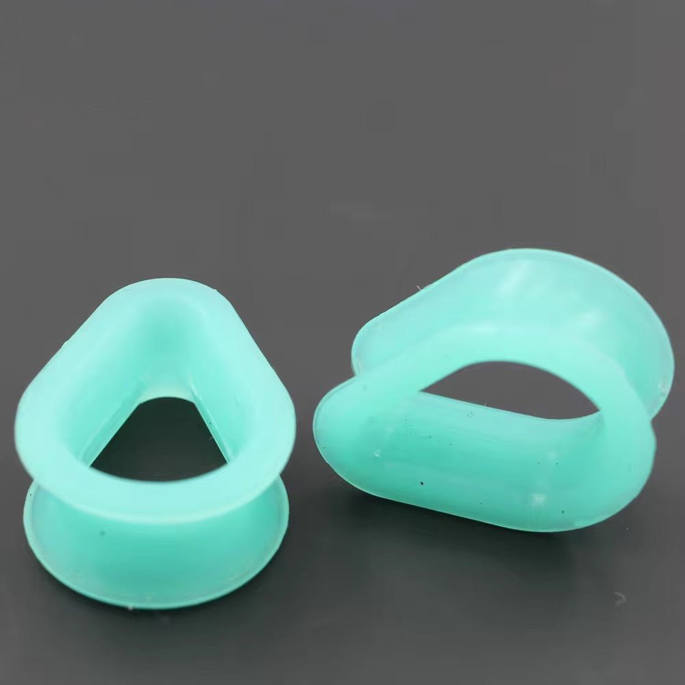 Silicone Teardrop Eyelets| Double Flare Tunnels | 6mm - 24mm - DustyJewelz