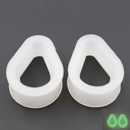 Silicone Teardrop Eyelets| Double Flare Tunnels | 6mm - 24mm - DustyJewelz