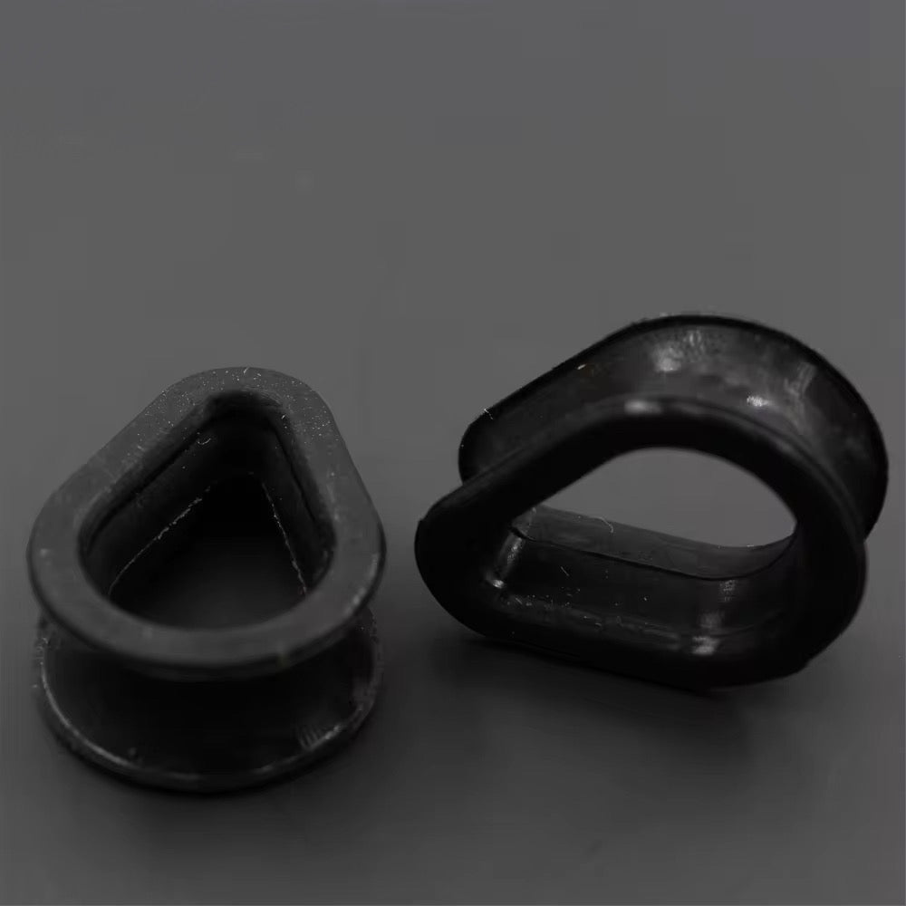 Silicone Teardrop Eyelets| Double Flare Tunnels | 6mm - 24mm - DustyJewelz