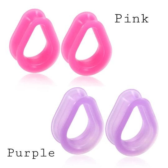 Silicone Teardrop Eyelets| Double Flare Tunnels | 6mm - 24mm - DustyJewelz