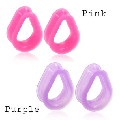 Silicone Teardrop Eyelets| Double Flare Tunnels | 6mm - 24mm - DustyJewelz