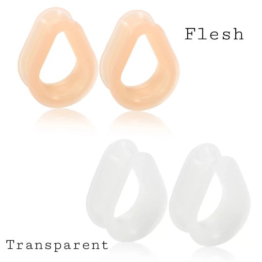 Silicone Teardrop Eyelets| Double Flare Tunnels | 6mm - 24mm - DustyJewelz