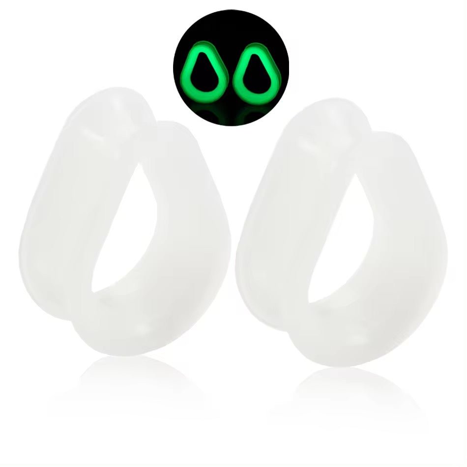 Silicone Teardrop Eyelets| Double Flare Tunnels | 6mm - 24mm - DustyJewelz