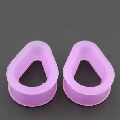 Silicone Teardrop Eyelets| Double Flare Tunnels | 6mm - 24mm - DustyJewelz