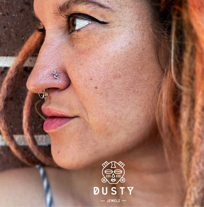 Snake Nose Stud - DustyJewelz