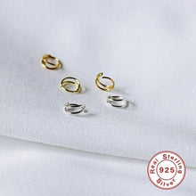 Load image into Gallery viewer, Double Layered Nose Ring For Single Piercing | 925 Sterling Silver
