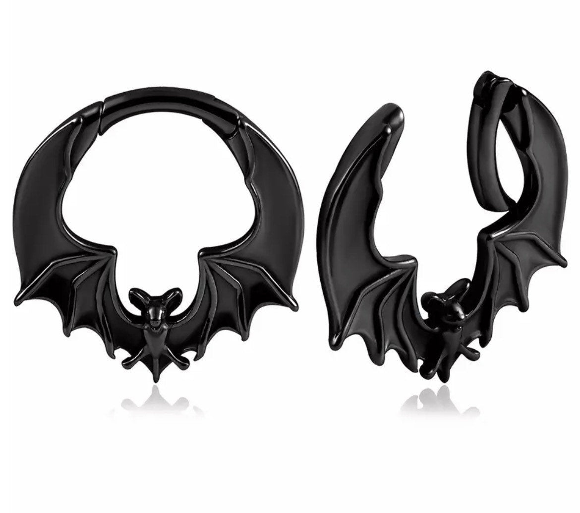 Bat Ear Weights | Hoop Lobe Hangers
