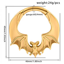 Load image into Gallery viewer, Bat Ear Weights | Hoop Lobe Hangers
