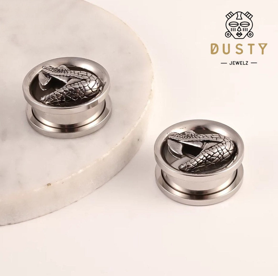 Cobra Snake Ear Double Flare Plugs