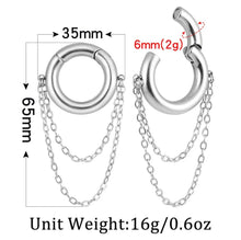 Load image into Gallery viewer, Double Chain Hoop Ear Weights
