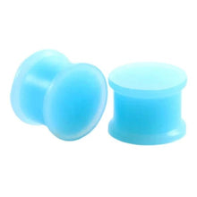 Load image into Gallery viewer, Baby Blue Silicone Plugs | Double Flare - DustyJewelz
