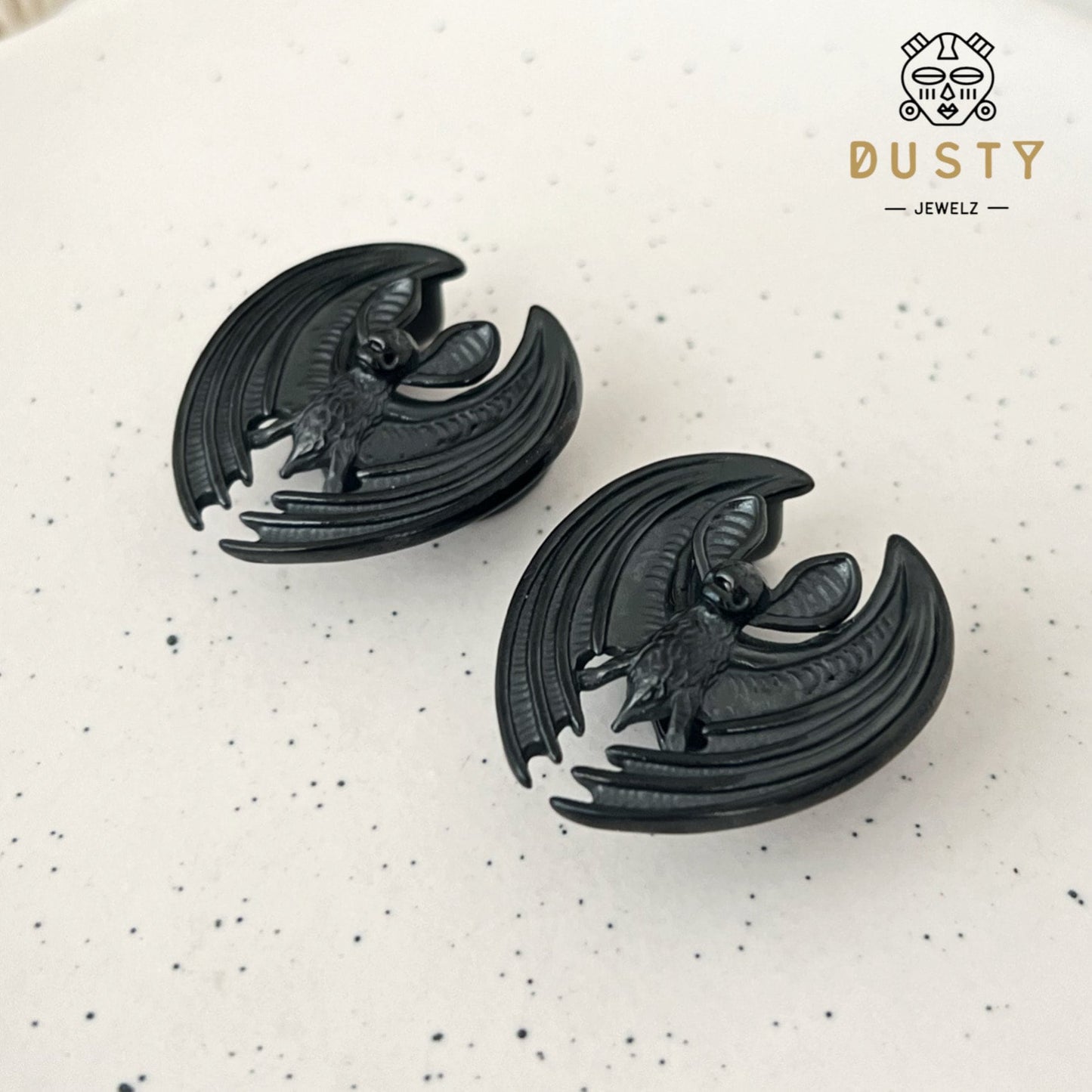 Bat Saddle Plugs | Steel Lobe Spreaders - DustyJewelz