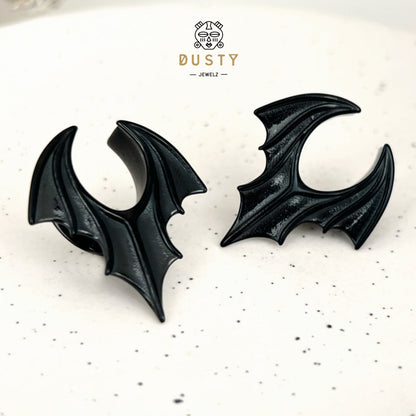 Bat Wing Saddle Plugs | Lobe Spreaders - DustyJewelz