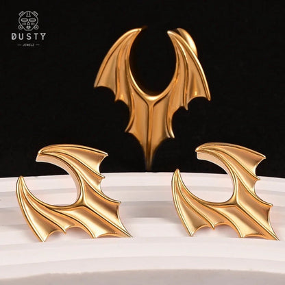 Bat Wing Saddle Plugs | Lobe Spreaders - DustyJewelz