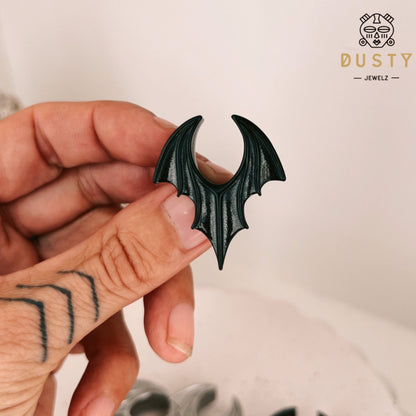 Bat Wing Saddle Plugs | Lobe Spreaders - DustyJewelz