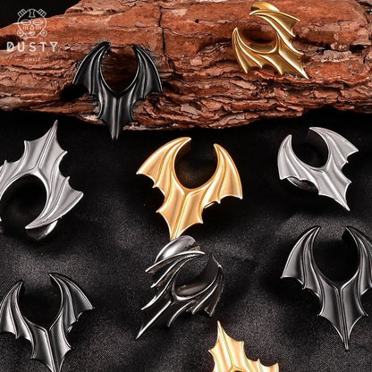 Bat Wing Saddle Plugs | Lobe Spreaders - DustyJewelz