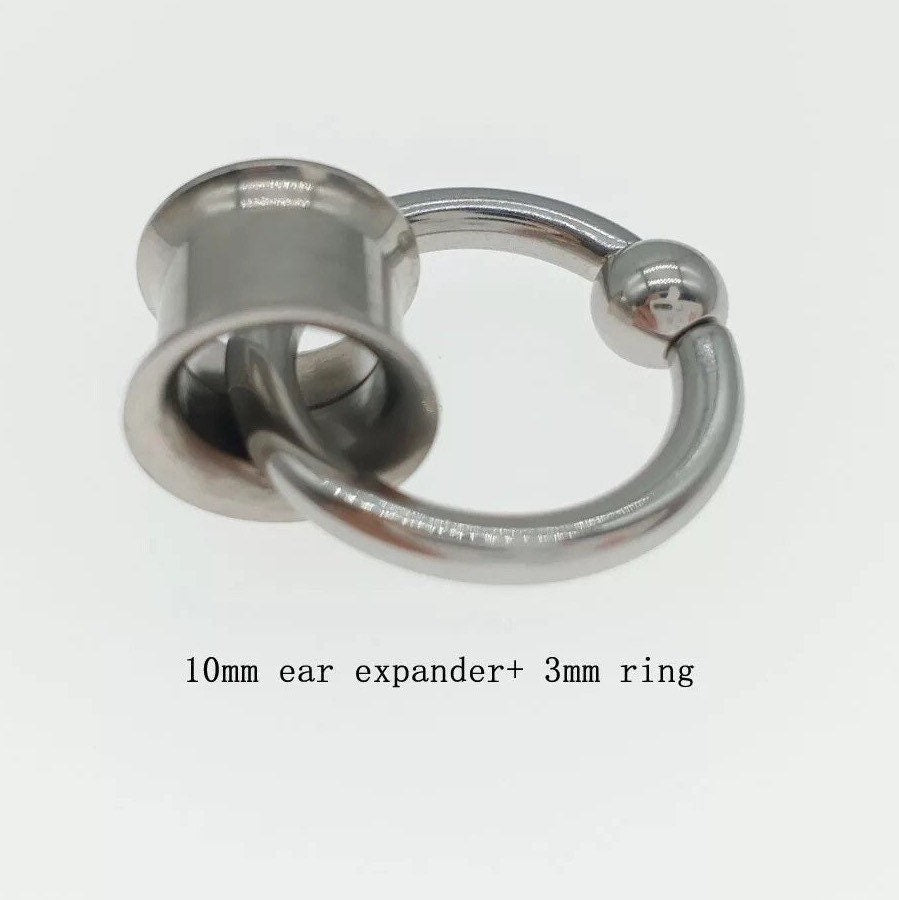 BCR Ring And Ear Tunnel Set - DustyJewelz