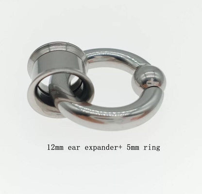 BCR Ring And Ear Tunnel Set - DustyJewelz