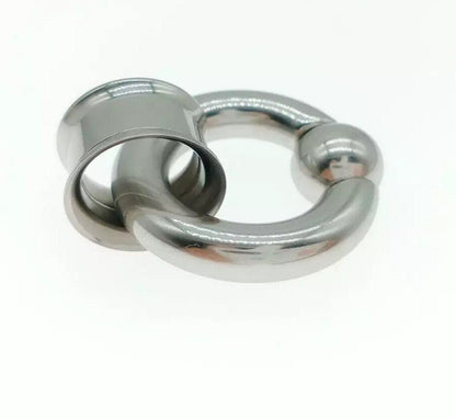 BCR Ring And Ear Tunnel Set - DustyJewelz